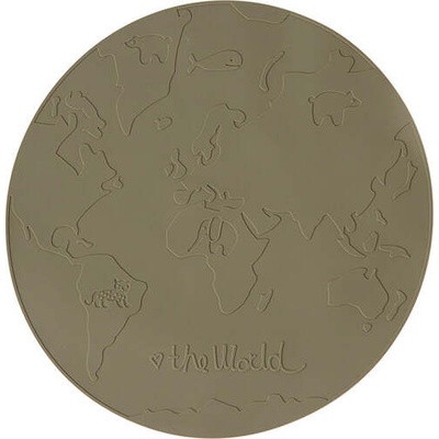 OYOY Подложка за чиния The World, 39 см, маслиненозелена (M107141)