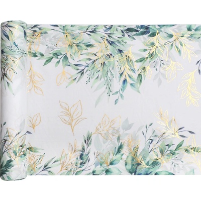 Santex Тишлайфер - Златни листа 28 x 300 см ЦВЯТ: Зелен