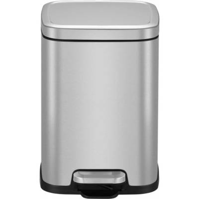 EKO-Europe EKO Кош за отпадъци с педал STELLA - 6 литра - мат (EKO 938406 - Matt s/s)