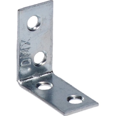 úhelník 30x30x14mm, 1,5mm, galvanicky pozinkovaný, díry průměr 4,5mm - v počte 4ks