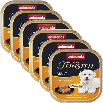 Animonda Vom Feinsten Adult - пиле и черен дроб 6 x 150 г