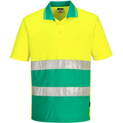 Portwest HI-VIS S175 Ľahká reflexná polokošeľa HV žltá/modrozelená XXL