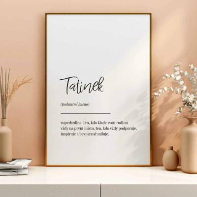 Definice slova ''Tatínek'' Velikost: 21 x 30