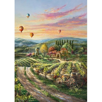 Image 1 of Schmidt Spiele - Puzzle Thomas Kinkade: Peaceful Valley Vineyard - 1 000 piese