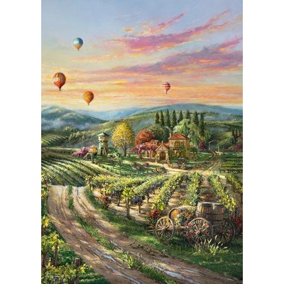 Schmidt Spiele - Puzzle Thomas Kinkade: Peaceful Valley Vineyard - 1 000 piese
