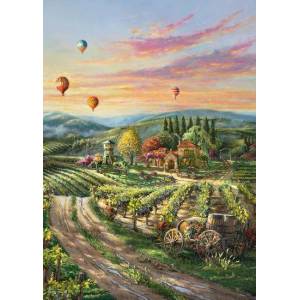 Schmidt Spiele - Puzzle Thomas Kinkade: Peaceful Valley Vineyard - 1 000 piese