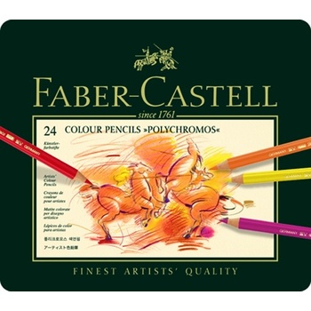 Faber-Castell 110024 Polychromos umělecké nejvyšší kvality 24 ks