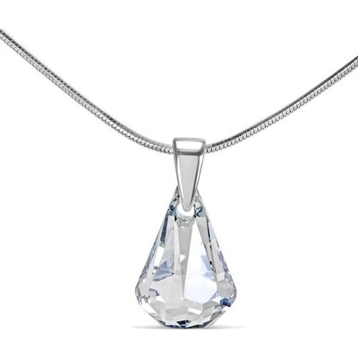 SILVEGO stříbrný přívěsek XIRIUS Raindrop Blue Shade se Swarovski Crystals LSW178P