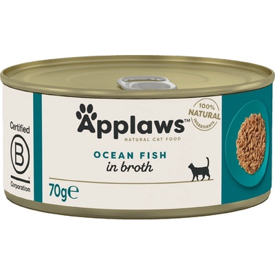 Applaws Cat Morské ryby vo vývare 24 x 70 g