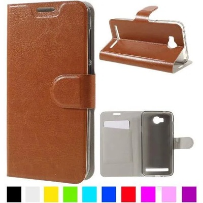 Huawei Y3II Magnetic Кожен Калъф и Скрийн Протектор