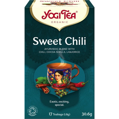 Yogi Tea Bio ajurvédský čaj Sweet chilli Tea 17 x 1,8 g