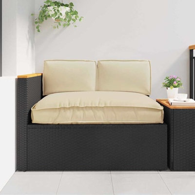 vidaXL Комплект възглавници 3 pcs Бежово Оксфордска тъкан (3402132)