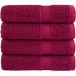vidaXL Premium Hand Towels 4pcs Bordeaux 50x100cm 600gsm 100% Cotton - Untranslated (137210)