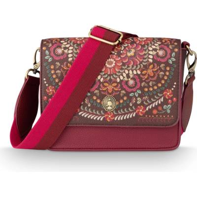 Pip Studio Fenna II Ricamo Cross Body kabelka tmavě červená