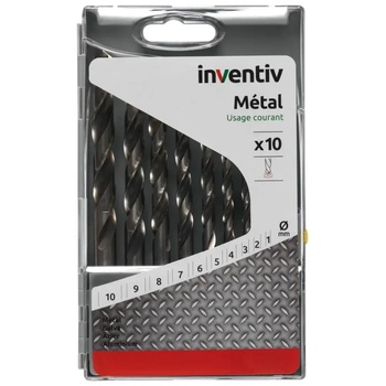 Inventiv КОМПЛЕКТ СВРЕДЛА МЕТАЛ1-10 10БР inventiv (3603743110707)