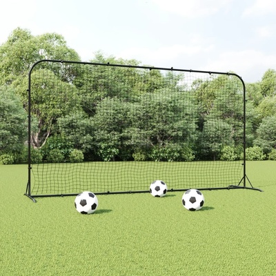 Vidaxl Football Rebounder Black 366x90x183 cm HDPE – Zboží Dáma