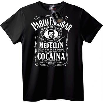 NOONEBRAND Тениска Pablo Escobar Medellín Картел - L, White