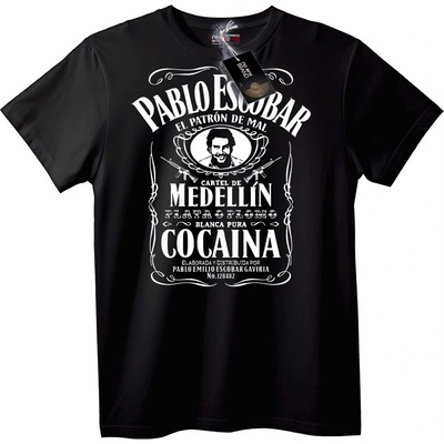 NOONEBRAND Тениска Pablo Escobar Medellín Картел - L, White