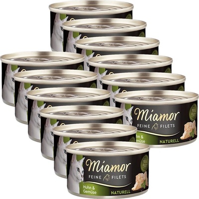 Miamor Feine Filets Naturell пиле и зеленчуци 12 x 80 г