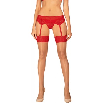 Obsessive Lacelove Stockings Red