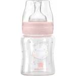 KikkaBoo Бебешко стъклено шише KikkaBoo Hippo Dreams - 120 ml, розово (31302020119) - ozone