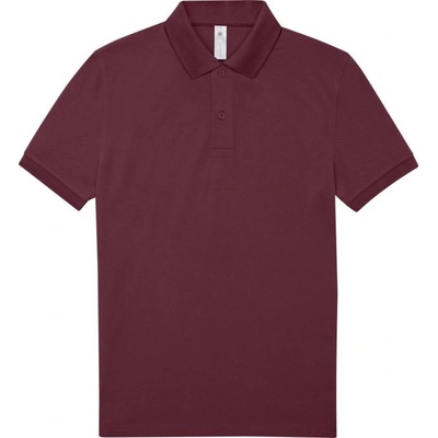 B&C polokošile B&C My Polo 180 piqué krátký rukáv COT-01U42437001 burgundské