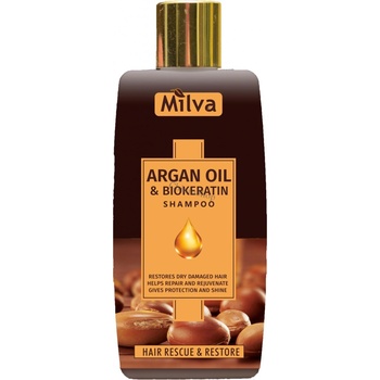 Milva šampon Arganový olej a Biokeratin 200 ml