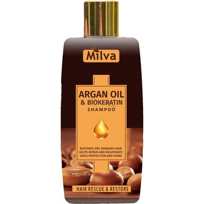 Milva šampon Arganový olej a Biokeratin 200 ml