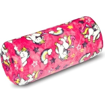 Bellatex vankúš valec mikro ružový jednorožec 15x35