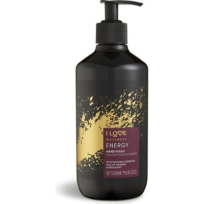 I Love Cosmetics Wellness Energy Портокал и Бергамот Почистващ течен сапун За ръце 500 ml