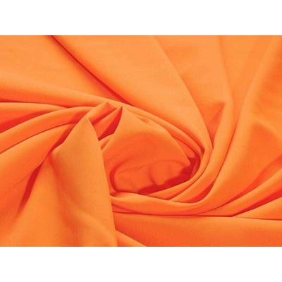 Dekorační látka RONGO - oranžová - metráž šířka 150 cm