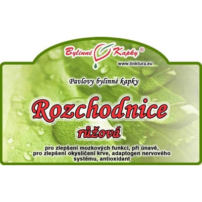 Bylinné kapky Rhodiola Rozchodnice kapky 50 ml