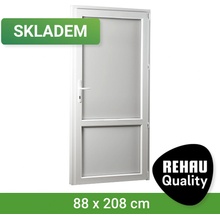 SKLADOVÁ-OKNA REHAU Smartline+ plné Bílá 88 x 208 cm pravé