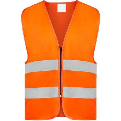 Korntex RX217 Cologne bezpečnostná vesta so zipsom oranžová