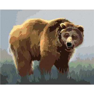 zuty Malování Podle Čísel Medvěd V Mlze D. Rusty Rust 40 x 50 Cm Plátno Rám