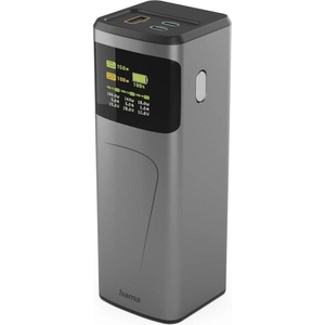 Hama Външна батерия High Power, 150 W, 24000 mAh, 2x USB-C, USB-A, бързо (HAMA-201742)