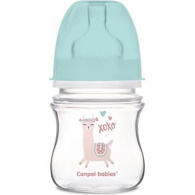 Canpol babies fľaša so širokým hrdlom Exotic Animals zelená 120 ml