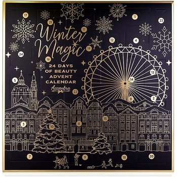 Accentra Adventní kalendář WINTER MAGIC NOIR ve čtvercové krabičce
