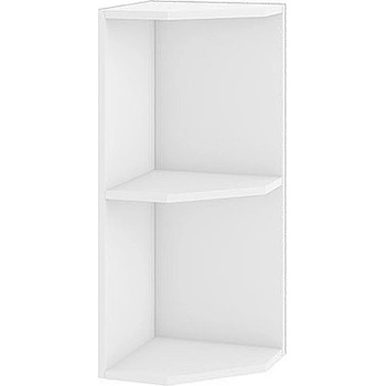 Image 1 of ИРИМ Ъглова етажерка за горен ред Б-14 бяла 30 см