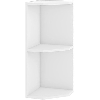 ИРИМ Ъглова етажерка за горен ред Б-14 бяла 30 см