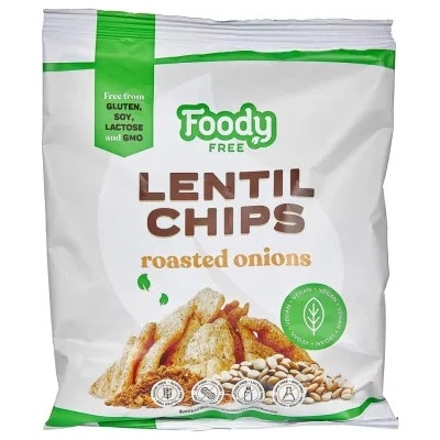 Foody Free Bezlepkový Čočkový chips s osmaženou cibulkou 50 g