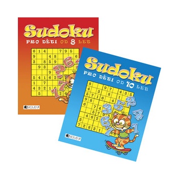 Balíček 2ks Sudoku pro děti od 10 let + Sudoku pro děti od 8 let