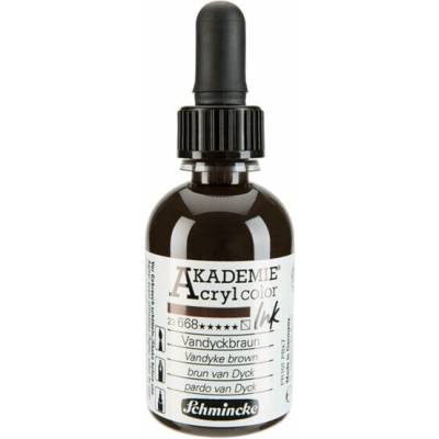 Schmincke Akademie akrylový atrament 50 ml 668 vandyke hnedá