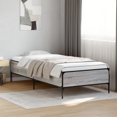 zahrada-XL 844969 Rám postele šedý sonoma kompozitní dřevo a kov