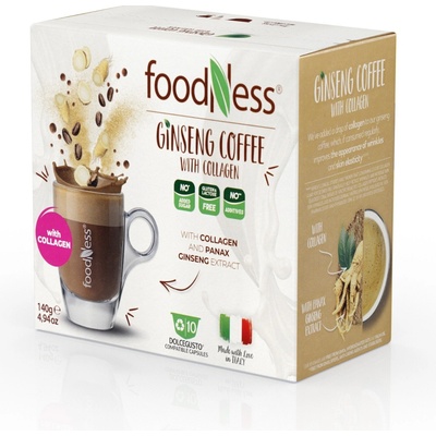 FoodNess Beauty Lab Ženšen & Kolagén do Dolce Gusto 10 kusov