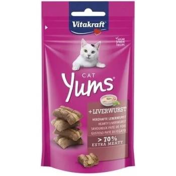 Image 1 of Vitakraft Cat Yums Лакомства за котки, сочни хапки с лебервурст 40gr