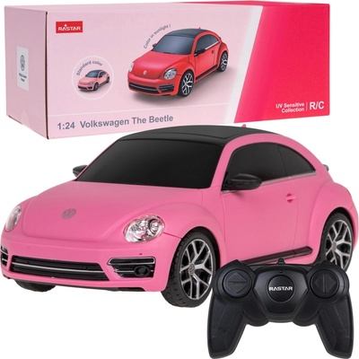 Rastar 76200 Volkswagen Brouk na dálkové ovládání růžový 1:24