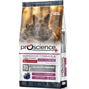 Proscience ProScience Dog Puppy Mother Junior - Lamb Blueberry - храна за кученца и майки от всички породи с агнешко и боровинки - 12 кг, Турция