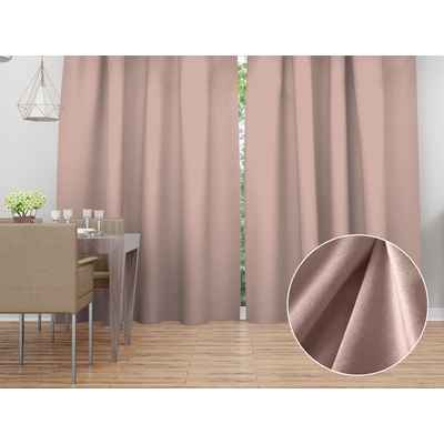 Biante Zamatový záves Velvet Prémium SVP-043 Púdrovo ružový - šírka 270 cm 270x200 cm