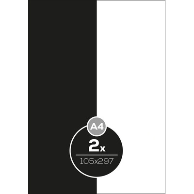 Etikety PRINT A4/100 ks, 105x297 - 2 etikety, biele